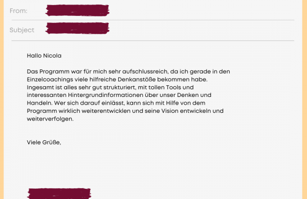 Kundenstimme Natascha